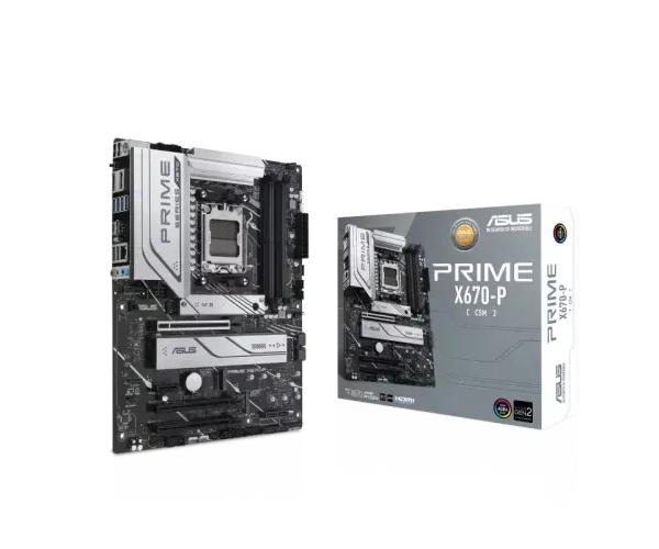 Asus PRIME X670-P-CSM DDR5 AM5 ATX Motherboard