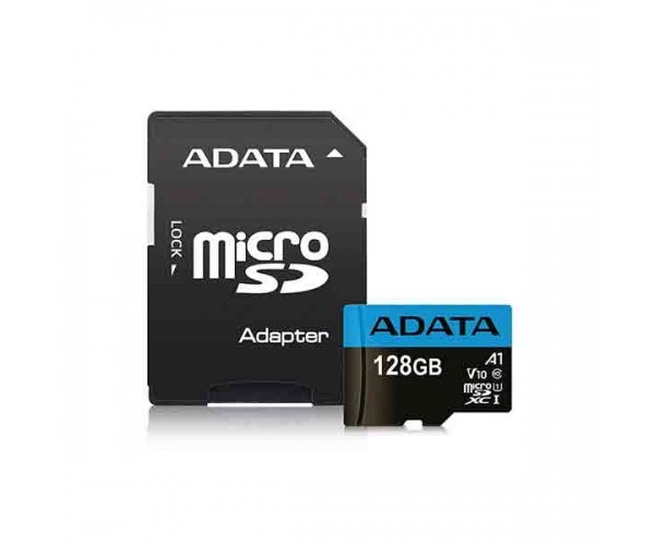 Adata 128GB Micro SD Class-10 (SDXC-UHX-I) Memory Card With Adapter