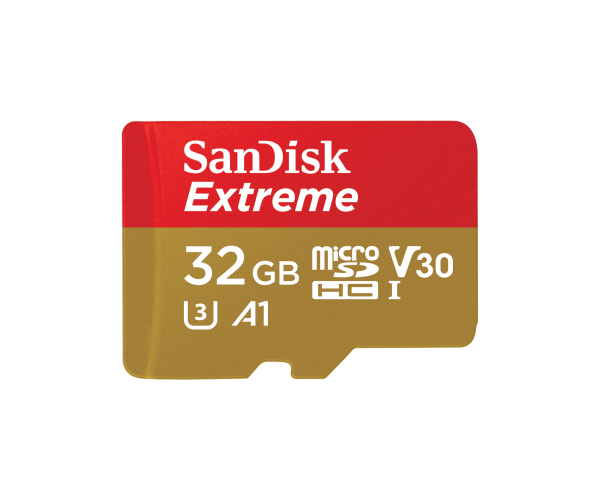 SanDisk Extreme 32GB 190mbps microSDXC UHS-I Memory Card
