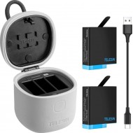 Telesin Allin BOX Portable Storage Charger for GoPro Hero 9/10 (2 Batteries, 1 Charger Box)