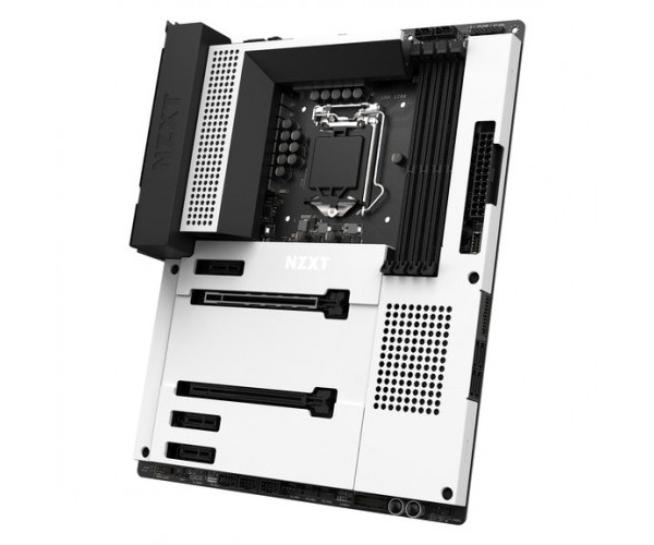 NZXT N7 Z590 Matte White Intel 11th and 10th Gen ATX Wi-Fi Gaming Motherboard