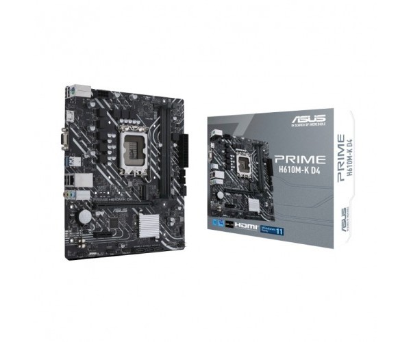 ASUS PRIME H610M-K D4-SI 12th Gen mATX Motherboard (Commercial Edition)