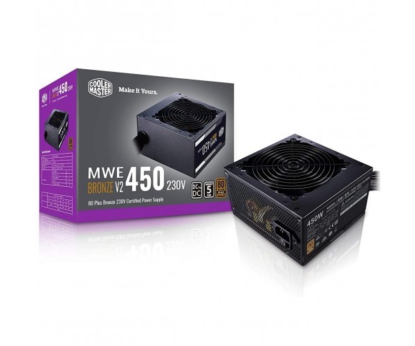 Cooler Master MWE 450W V2 Non-Modular 80 Plus Bronze Power Supply