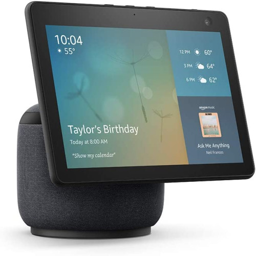 Echo Show 10 3rd Gen HD smart display with motion and Alexa Charcoal ...