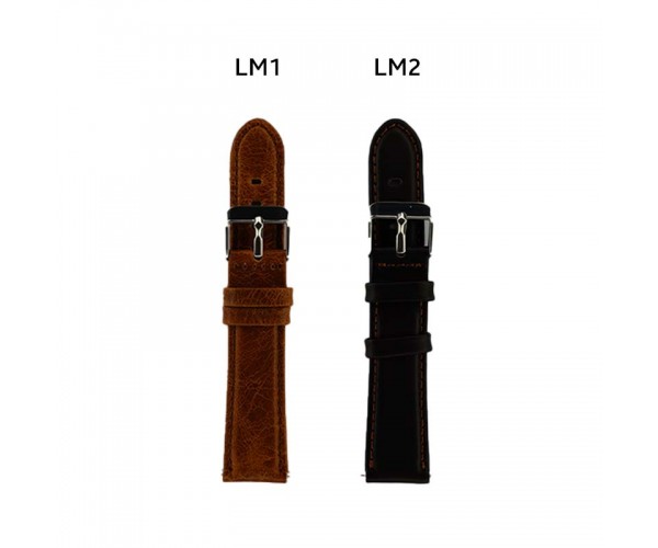 22mm Leather Strap For Smartwatch