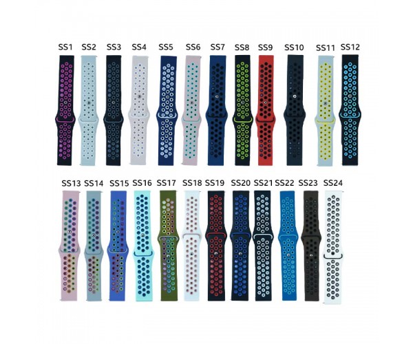 20mm Silicone Sports Strap For Smart Watch