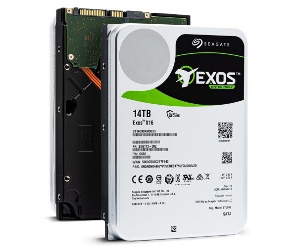 Seagate Exos X16 14TB 3.5 Inch SATA 7200RPM Enterprise HDD
