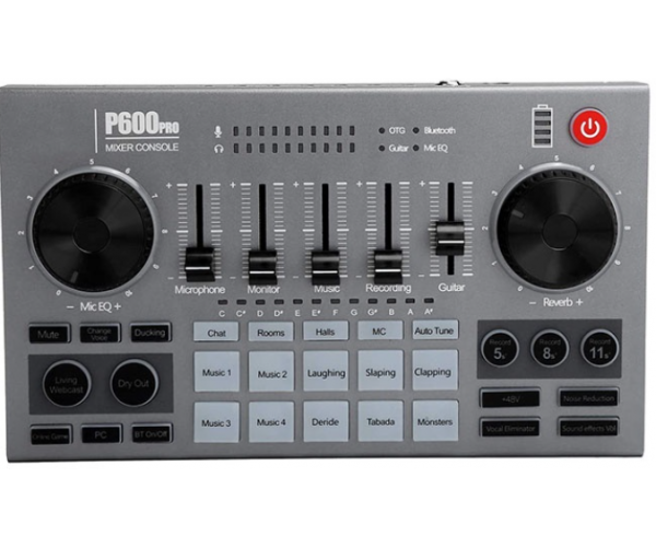 MelodyShow P600 pro Mixer console sound card