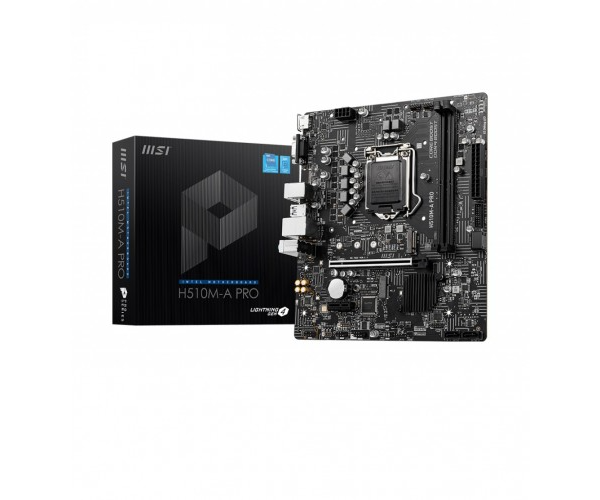 MSI H510M-A PRO Intel 10th Gen and 11th Gen Micro-ATX Motherboard