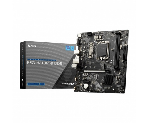 MSI PRO H610M-B DDR4 12th Gen Micro-ATX Motherboard