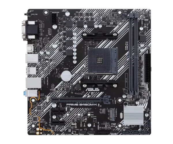 Asus PRIME B450M-K II DDR4 AMD AM4 micro ATX Motherboard (China Version)