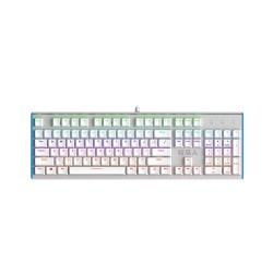 Mumre Wrangler K100 Rainbow RGB Mechanical Keyboard White (Blue Switch)