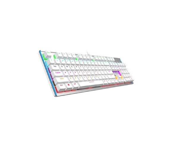 Mumre Wrangler K100 Rainbow RGB Mechanical Keyboard White (Brown Switch)