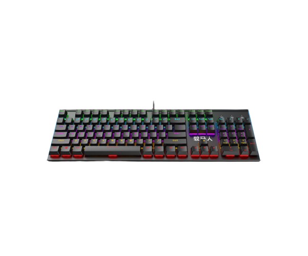 Mumre Wrangler K100 Rainbow RGB Mechanical Keyboard Black (Brown Switch)