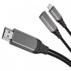 Wiwu X10 Nylon Braided Type-C To HDMI Cable