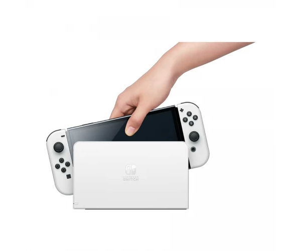 Nintendo Switch OLED Gaming Console With White Joy-Con