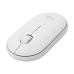 Logitech M350 Pebble Bluetooth and Wireless Mouse (White)