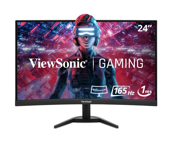 ViewSonic VX2468-PC-MHD 24" 165Hz Curved Gaming Monitor