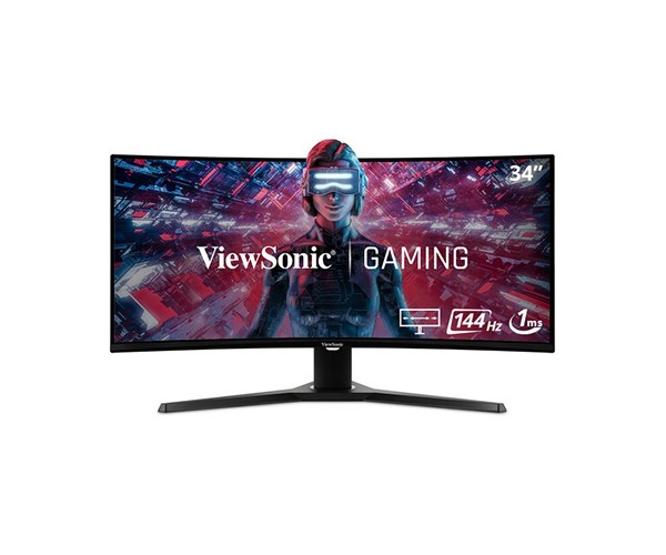ViewSonic VX3418-2KPC 34 Inch WQHD 144Hz Adaptive-Sync Eye Care Curved Gaming Monitor