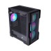 1stPlayer T3 Mesh m-ATX Gaming Case (Black)