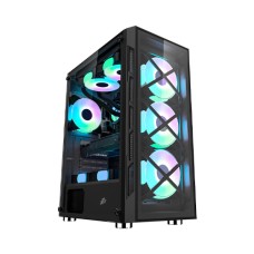 1STPLAYER XP-G M-ATX RGB GAMING CASE (BLACK)