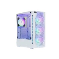OVO E335DW MID TOWER GAMING RGB CASE - White