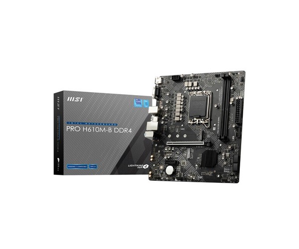 MSI PRO H610M-B DDR4 LGA 1700 Micro-ATX 12 GEN Motherboard