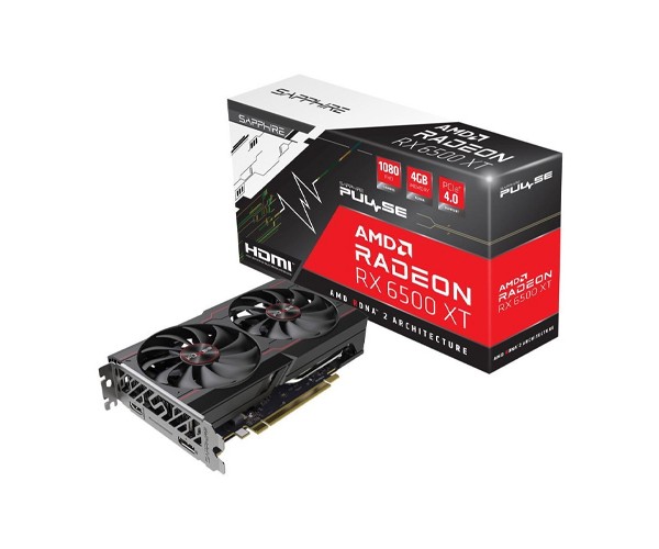 SAPPHIRE PULSE AMD RADEON RX 6500 XT 4G DDR6 GRAPHICS CARD