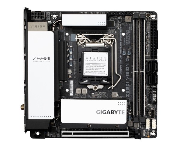 Gigabyte Z590I VISION D 10th and 11th Gen Mini-ITX Motherboard