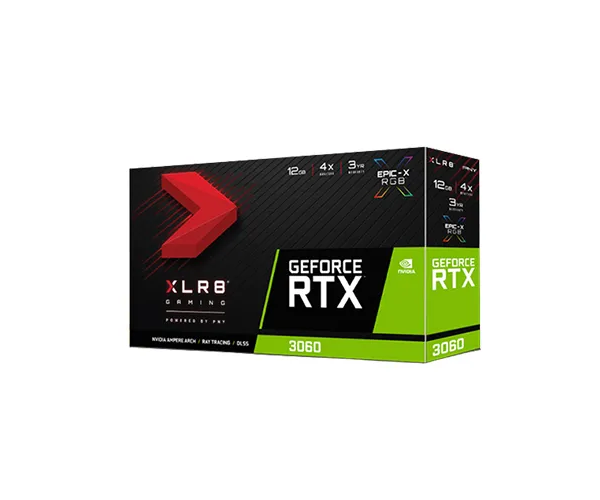 PNY GEFORCE RTX 3060 12GB XLR8 GAMING REVEL EPIC-X RGB DUAL FAN EDITION GRAPHIC CARD