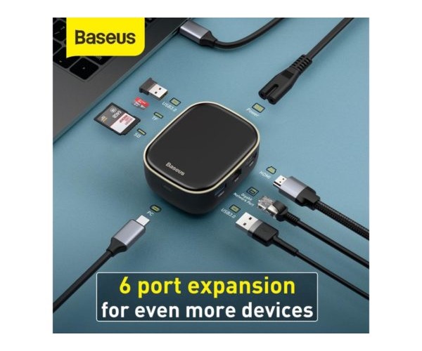 Baseus CAHUB-AC02 Type-C  USB-C HUB Adapter AC Multi-functional Charger