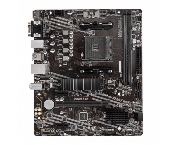 MSI A520M PRO AMD AM4 Micro-ATX Motherboard