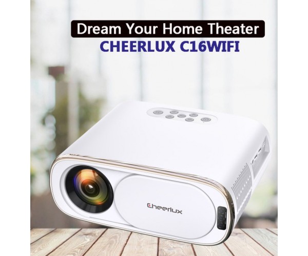 Cheerlux C16 Android Smart Projector 4000 Lumen Auto Focus Full HD 1080P