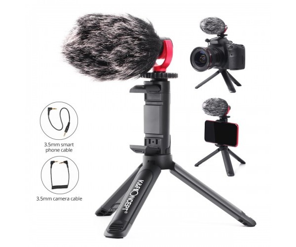 K&F Concept KF10.014 CMM-800 Vloger Microphone Kit