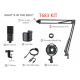 Fifine T683 USB Microphone Arm Stand Kit Gaming Recording Mic