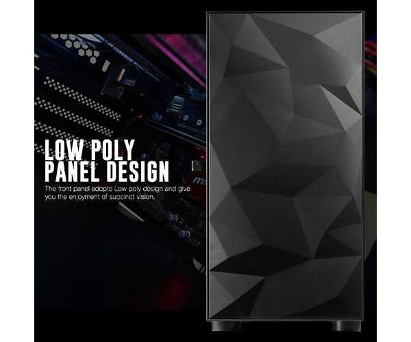 AIGO DarkFlash DLM21 Tempered Glass Micro ATX Case (Black)