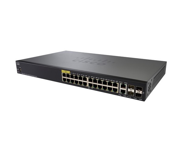 Cisco SG350-28P 350 Series 28-Port PoE+ Managed Gigabit Ethernet Switch