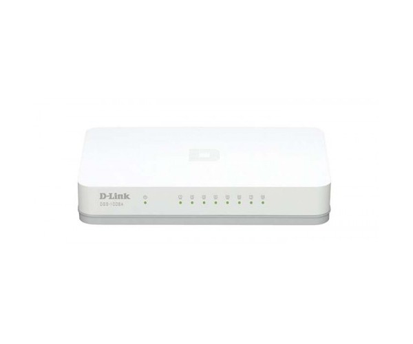 D-Link DES-1008C 8-Port 10/100 Mbps Unmanaged Network Switch