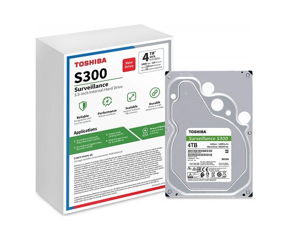 Toshiba S300 4TB 3.5 Inch Surveillance Hard Disk