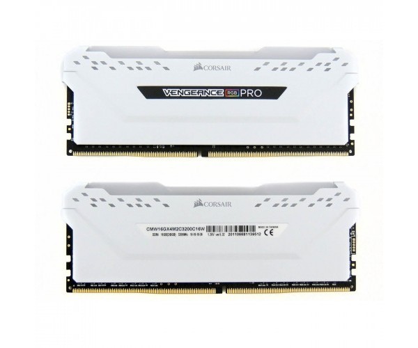 Corsair Vengeance RGB Pro 8GB DDR4 3200MHz Ram White