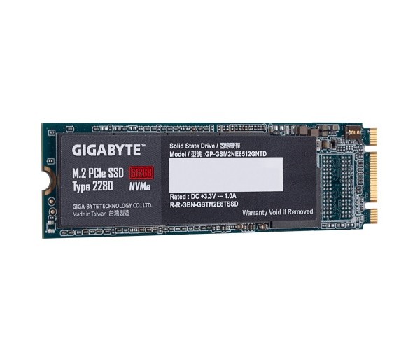 GIGABYTE 512GB M.2 PCIe SSD