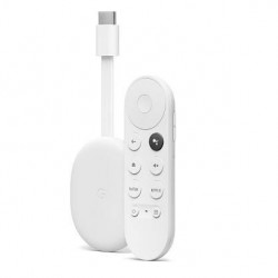 Google Chromecast with Google TV Snow 4K and HDR Capable