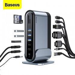 Baseus 17 in 1 USB C HUB Docking Station with Power Adapter
