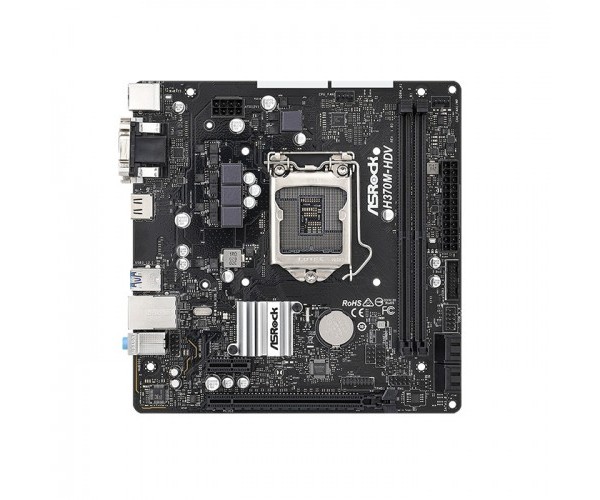 ASRock H370M-HDV 8th and 9th Gen Micro ATX Motherboard