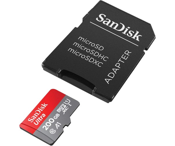 SanDisk Ultra microSDXC 200GB  Adaptor SD
