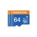 Adata 64GB Micro SD Class-10 (SDXC-UHX-I) Memory Card With Adapter