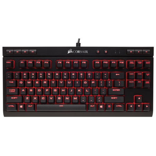 CORSAIR K63 COMPACT MECHANICAL GAMING KEYBOARD CHERRY MX RED