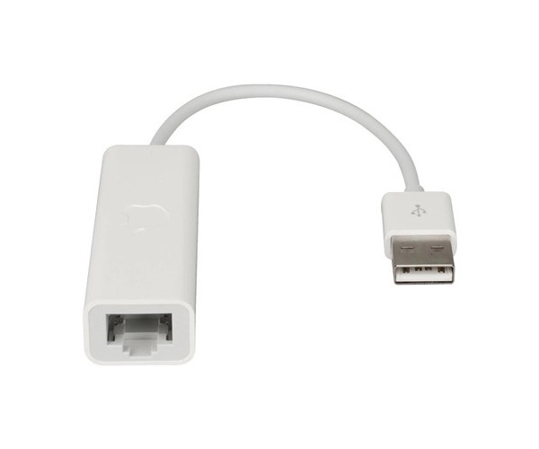 Apple USB Male to LAN Female White Converter # MC704ZM/A, MC704LL/A