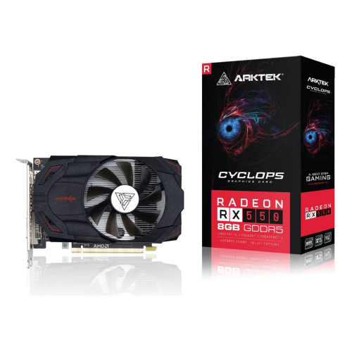 TARJETA GRAFICA ARKTEK CYCLOPS AMD RADEON RX550 8GB DDR5