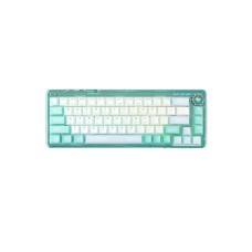 AULA F68 TRANSPARENT GASKET RGB BACKLIT TRI-MODE WIRELESS GAMING MECHANICAL KEYBOARD (WHITE SWITCH)